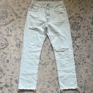 Women’s Levi's 501 Light Wash High-Rise Jeans
